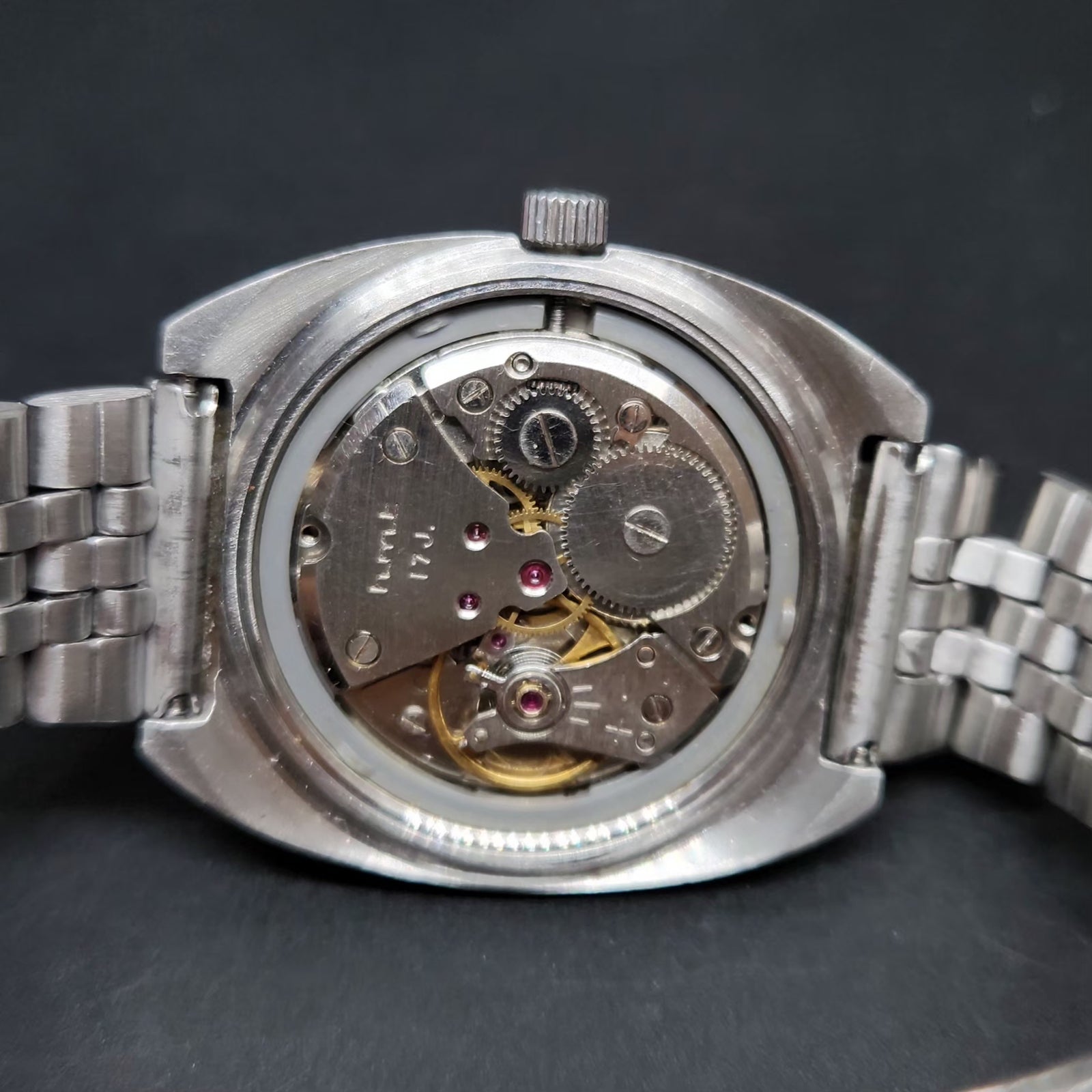 Vintage Original HMT Chethan Hand Winding 17 Jewels Silver Face Men's Wrist Watch HM71