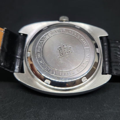 Vintage Original HMT Kohinoor Hand Winding 17 Jewels Brown Face Men's Wrist Watch HM89