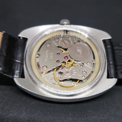 Vintage Original HMT Kohinoor Hand Winding 17 Jewels Brown Face Men's Wrist Watch HM89