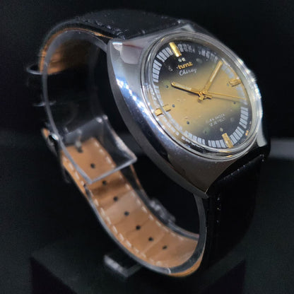 Vintage Original HMT Chirag Hand Winding 17 Jewels Gold Face Men's Wrist Watch HM90