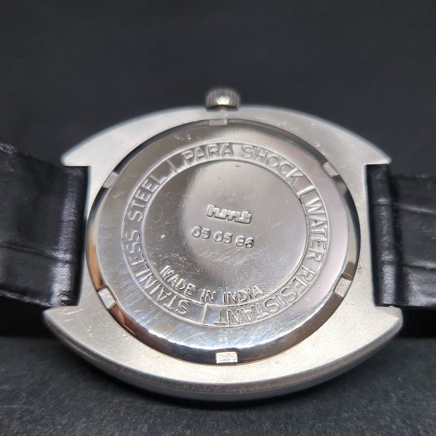 Vintage Original HMT Chirag Hand Winding 17 Jewels Gold Face Men's Wrist Watch HM90