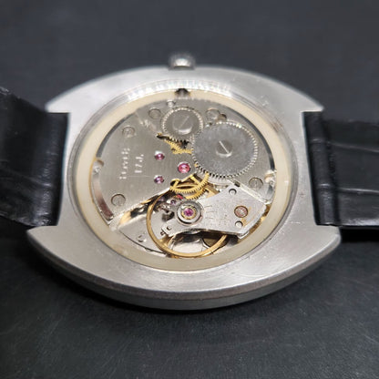 Vintage Original HMT Chirag Hand Winding 17 Jewels Gold Face Men's Wrist Watch HM90