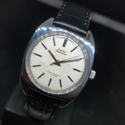 Vintage Original HMT Kohinoor Hand Winding 17 Jewels White Face Men's Wrist Watch HM91