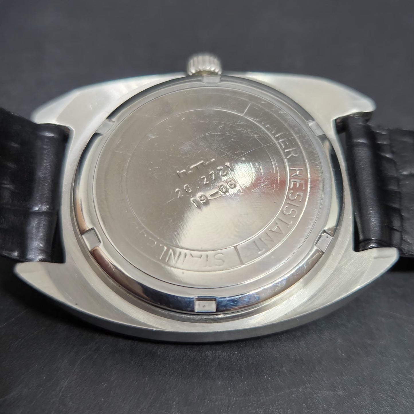 Vintage Original HMT Kohinoor Hand Winding 17 Jewels White Face Men's Wrist Watch HM91
