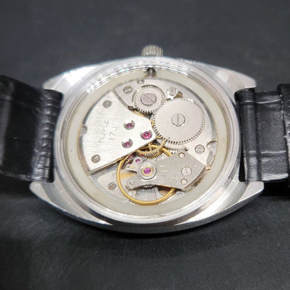 Vintage Original HMT Vijay Hand Winding 17 Jewels Gold Face Men's Wrist Watch HM94