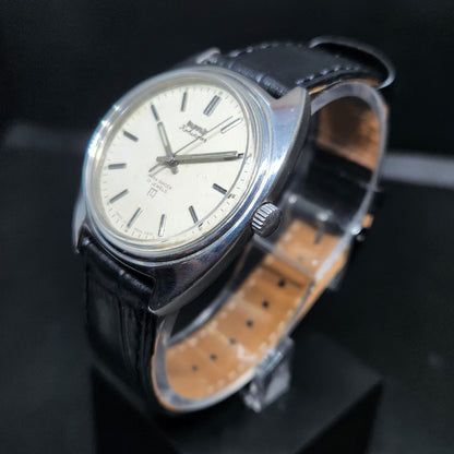 Vintage Original HMT Kohinoor Hand Winding 17 Jewels Off White Face Men's Wrist Watch HM95