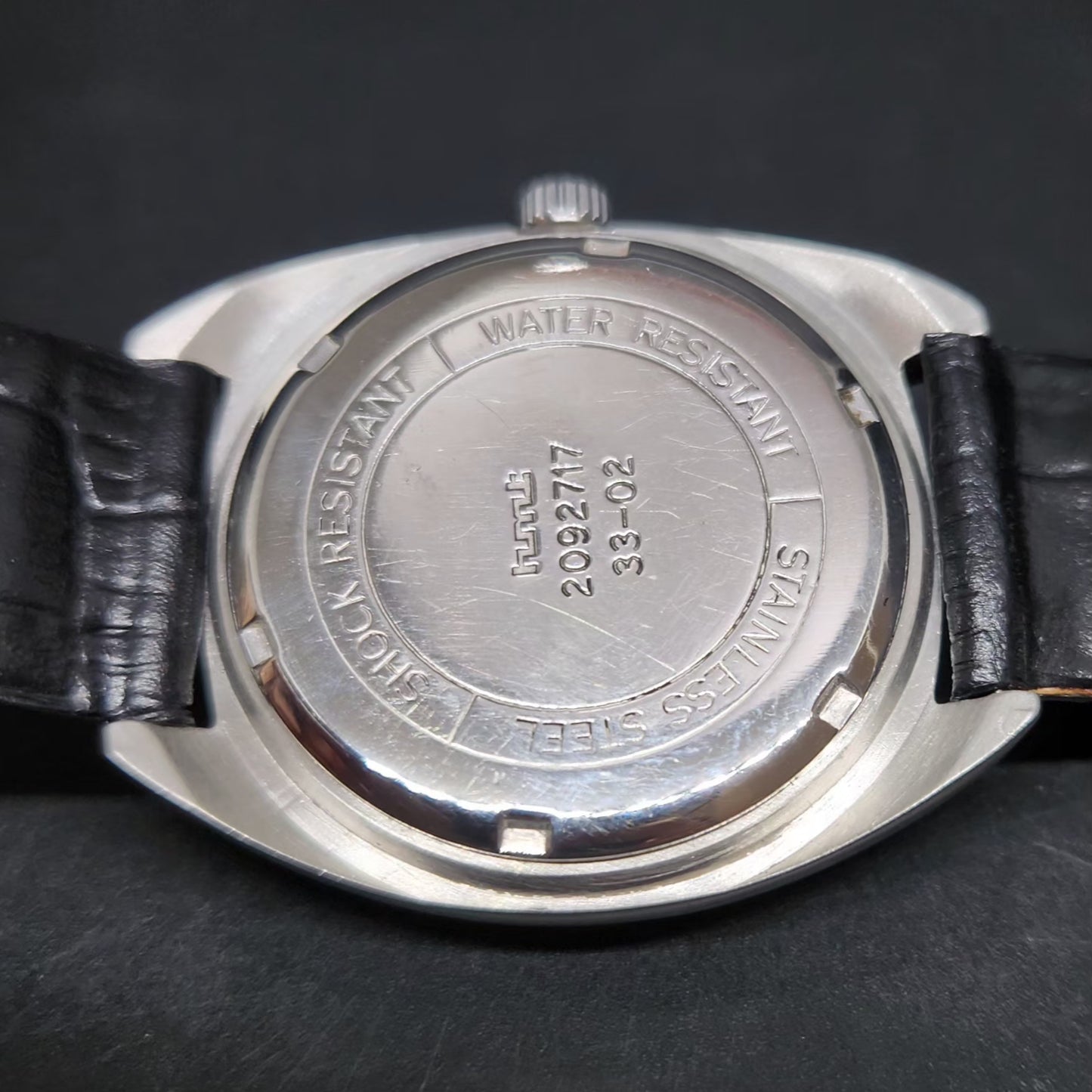 Vintage Original HMT Kohinoor Hand Winding 17 Jewels Off White Face Men's Wrist Watch HM95