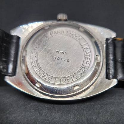 Vintage Original HMT Avinash Hand Winding 17 Jewels Black Face Men's Wrist Watch HM96