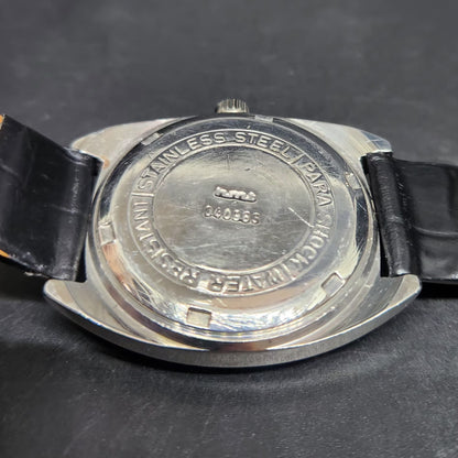 Vintage Original HMT Avinash Hand Winding 17 Jewels Black Face Men's Wrist Watch HM100