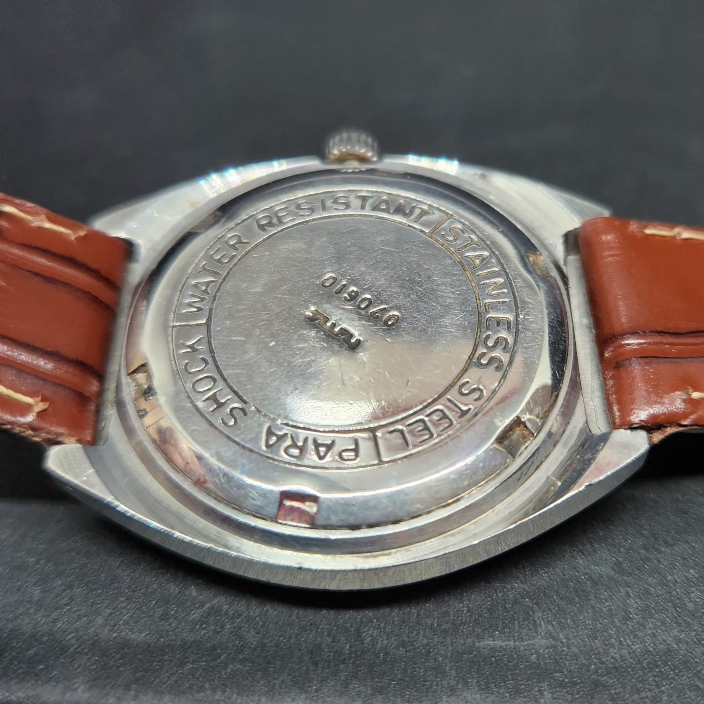 Vintage Original HMT Chethan Hand Winding 17 Jewels Gold Face Men's Wrist Watch HM101