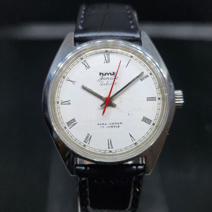 Vintage Original HMT Janata Hand Winding 17 Jewels White Face Men's Wrist Watch HM102