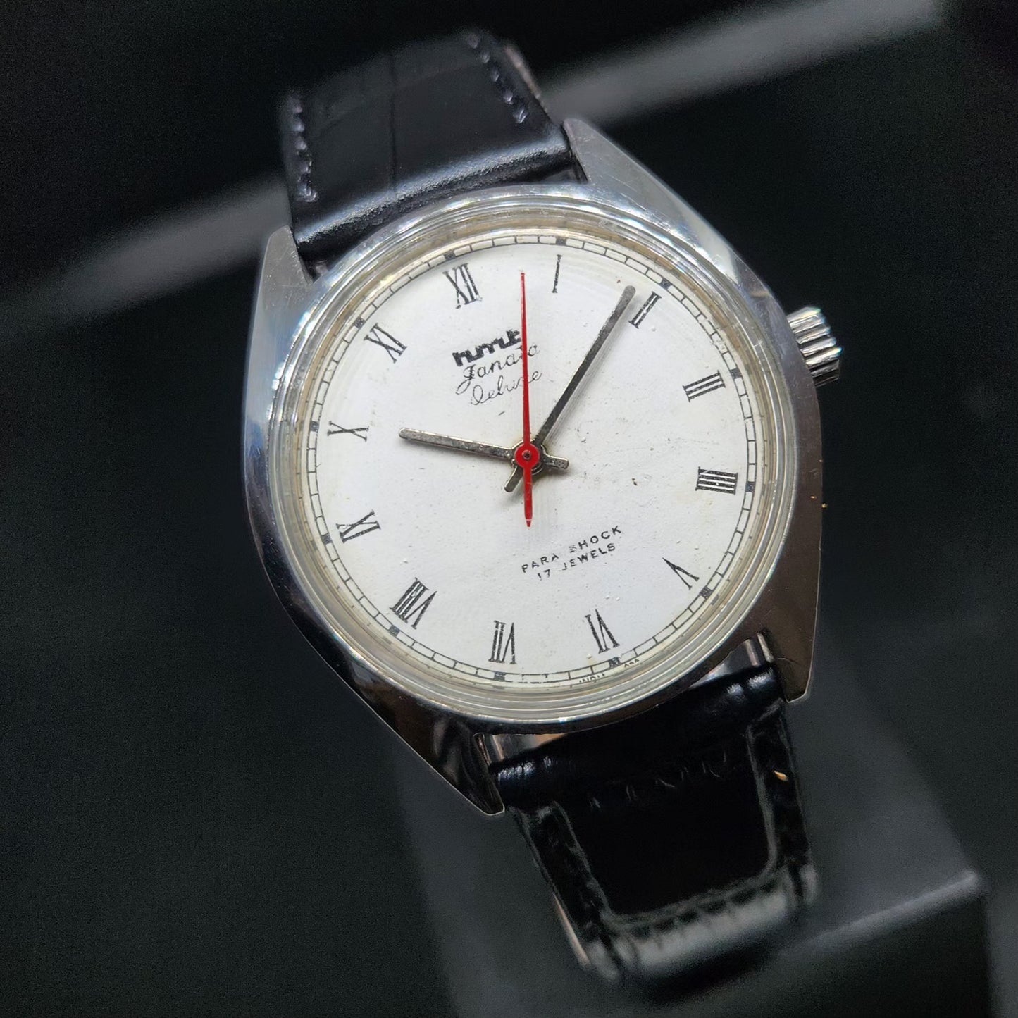 Vintage Original HMT Janata Hand Winding 17 Jewels White Face Men's Wrist Watch HM102