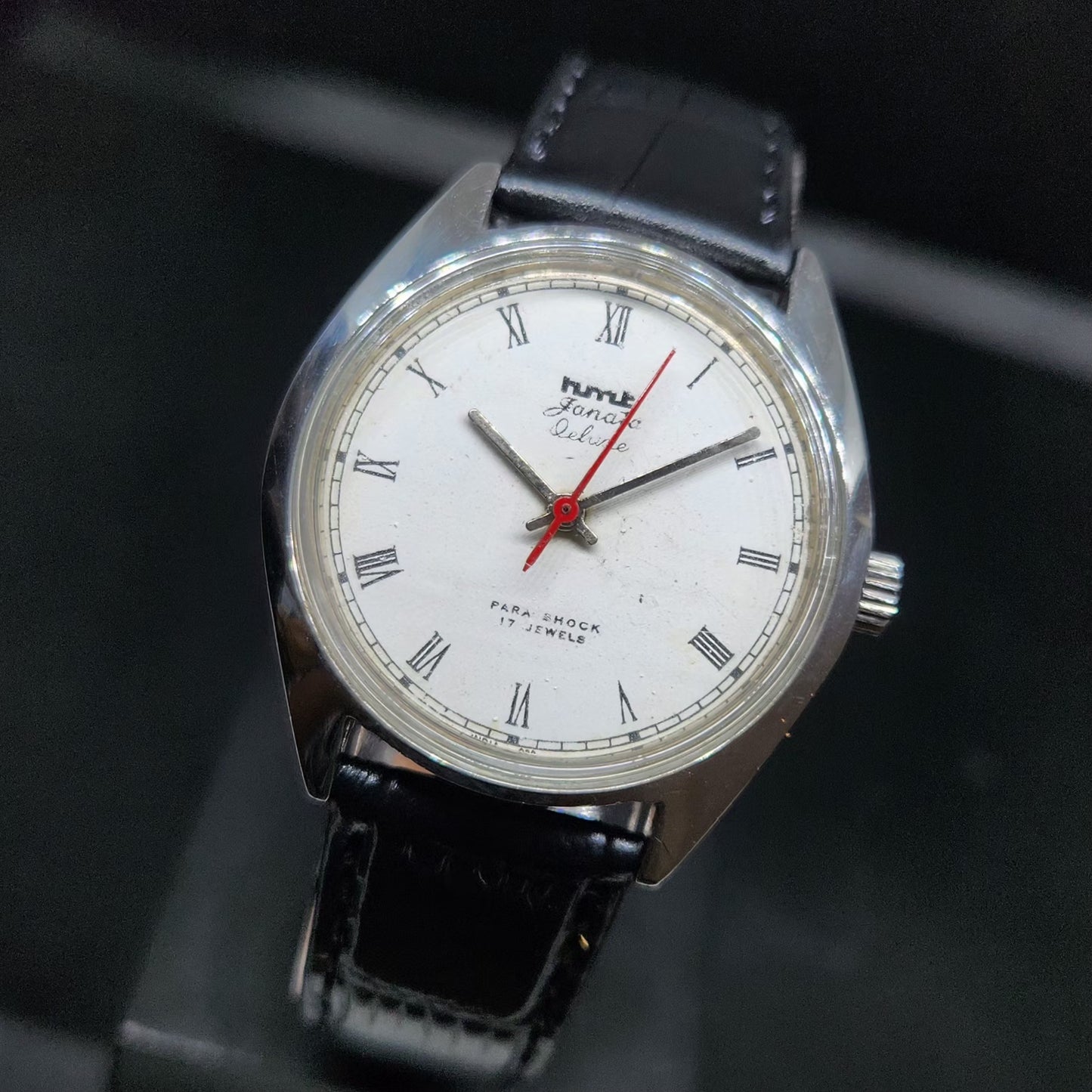 Vintage Original HMT Janata Hand Winding 17 Jewels White Face Men's Wrist Watch HM102