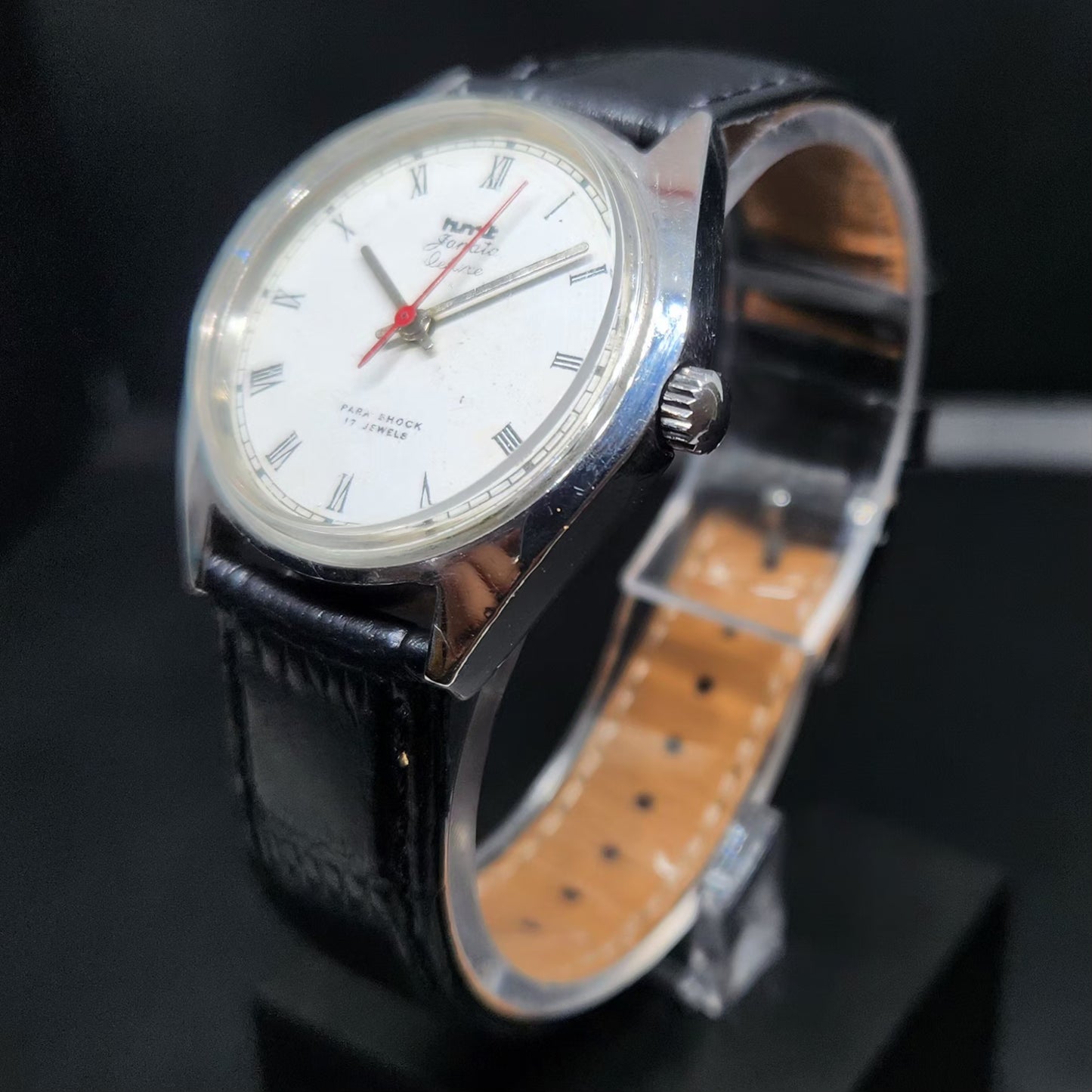 Vintage Original HMT Janata Hand Winding 17 Jewels White Face Men's Wrist Watch HM102