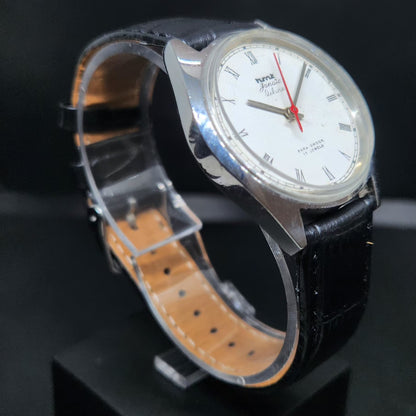 Vintage Original HMT Janata Hand Winding 17 Jewels White Face Men's Wrist Watch HM102