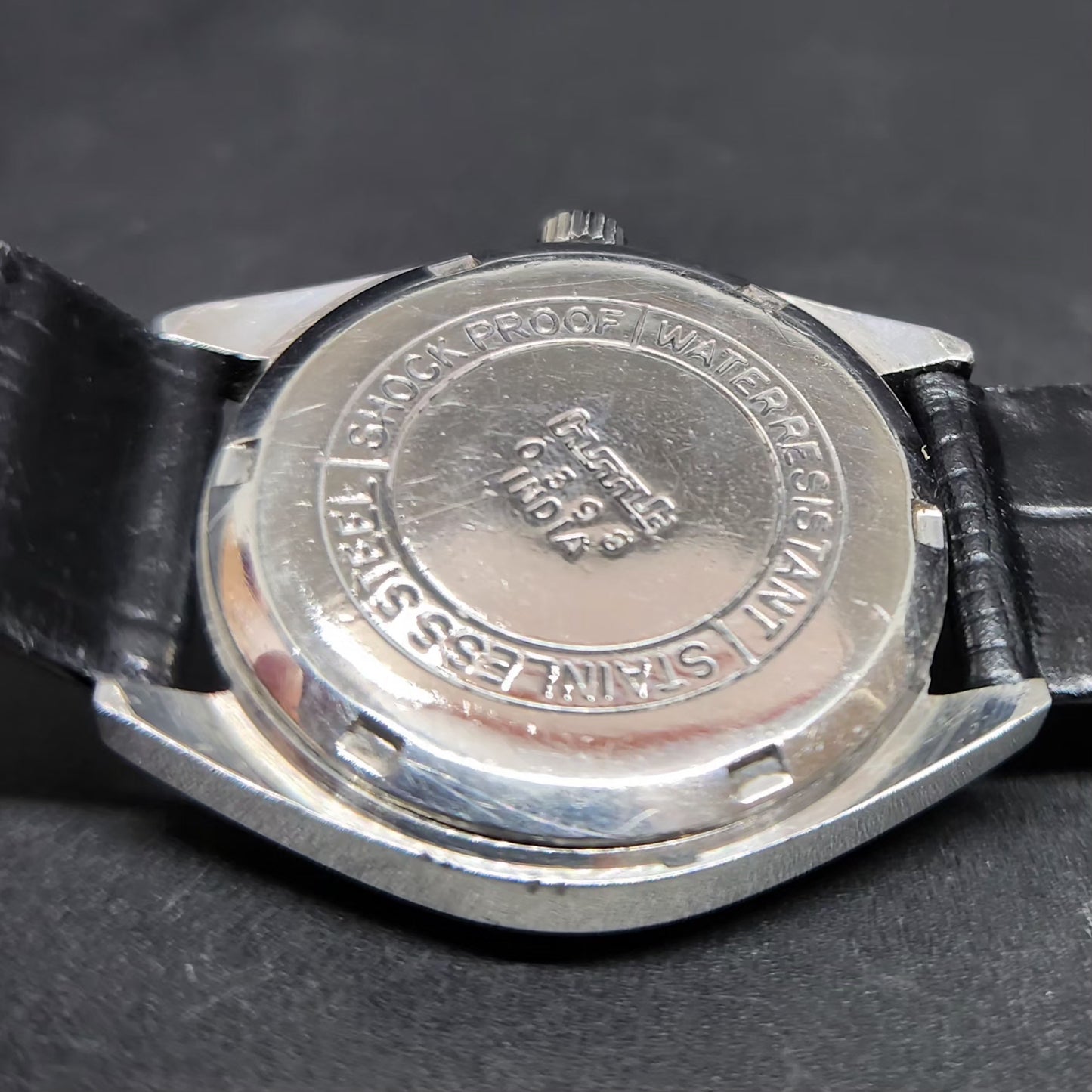 Vintage Original HMT Janata Hand Winding 17 Jewels White Face Men's Wrist Watch HM102