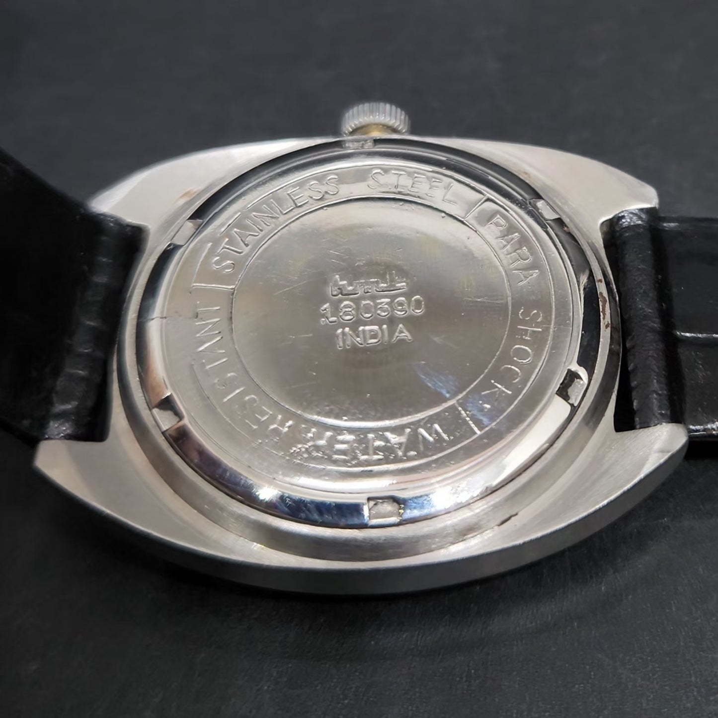 Vintage Original HMT Kohinoor Hand Winding 17 Jewels SIlver Face Men's Wrist Watch HM104