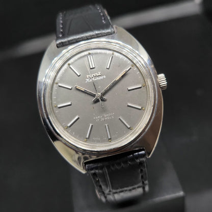 Vintage Original HMT Kohinoor Hand Winding 17 Jewels Grey Face Men's Wrist Watch HM105