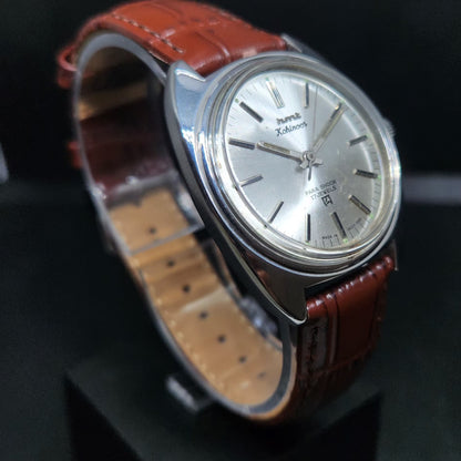 Vintage Original HMT Kohinoor Hand Winding 17 Jewels Silver Face Men's Wrist Watch HM106