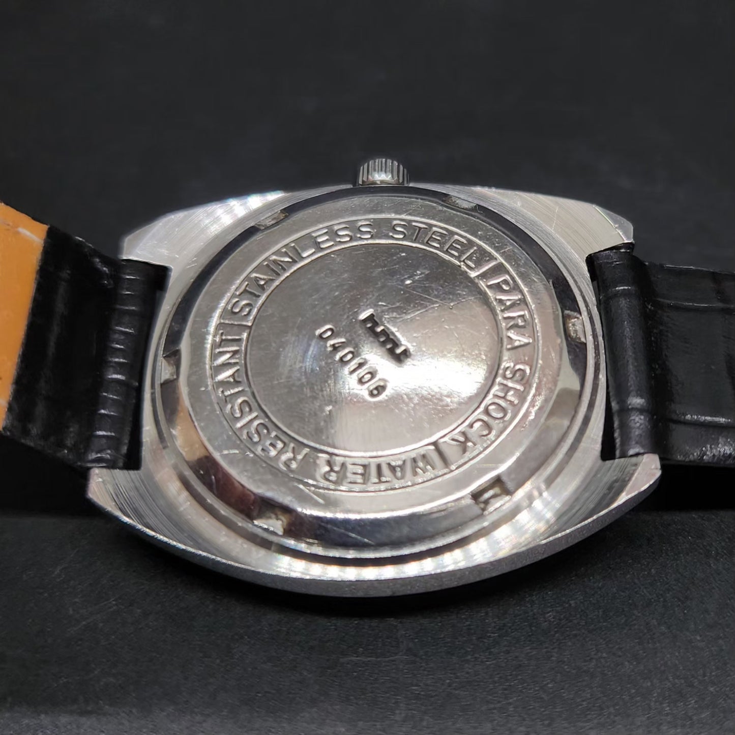 Vintage Original HMT Vijay Hand Winding 17 Jewels Silver Face Men's Wrist Watch HM135