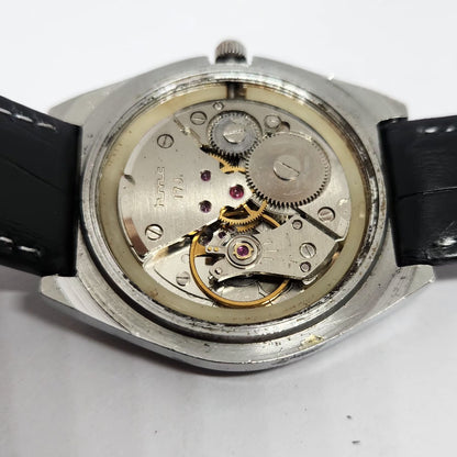 Vintage Original HMT Maurya Hand Winding 17 Jewels Gold Face Men's Wrist Watch HM107