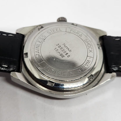 Vintage Original HMT Tareeq Hand Winding 17 Jewels Cream Face Date Men's Wrist Watch HM108
