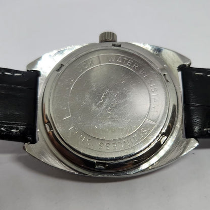 Vintage Original HMT Vijay Hand Winding 17 Jewels Gold Face Men's Wrist Watch HM112