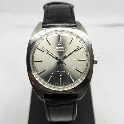 Vintage Original HMT Kohinoor Hand Winding 17 Jewels Silver Face Men's Wrist Watch HM116