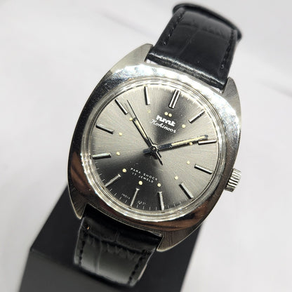 Vintage Original HMT Kohinoor Hand Winding 17 Jewels Silver Face Men's Wrist Watch HM116
