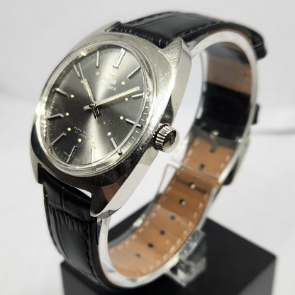 Vintage Original HMT Kohinoor Hand Winding 17 Jewels Silver Face Men's Wrist Watch HM116