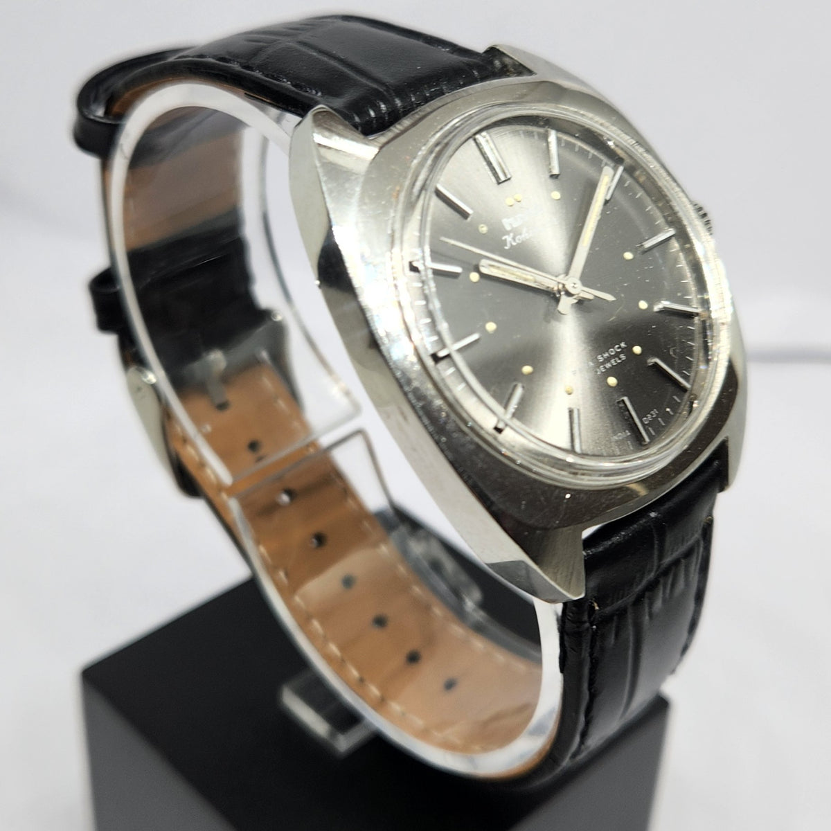 Vintage Original HMT Kohinoor Hand Winding 17 Jewels Silver Face Men's Wrist Watch HM116