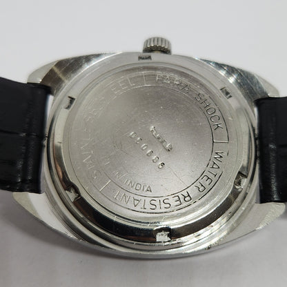 Vintage Original HMT Kohinoor Hand Winding 17 Jewels Silver Face Men's Wrist Watch HM116