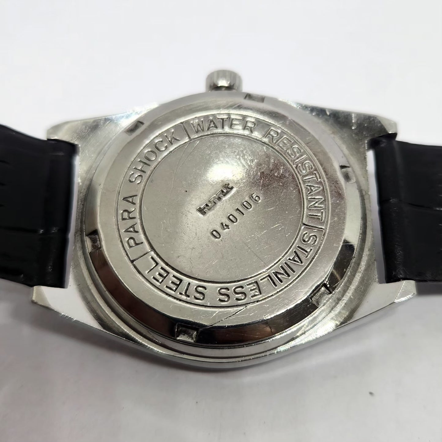 Vintage Original HMT Avinash Hand Winding 17 Jewels Black Face Men's Wrist Watch HM120