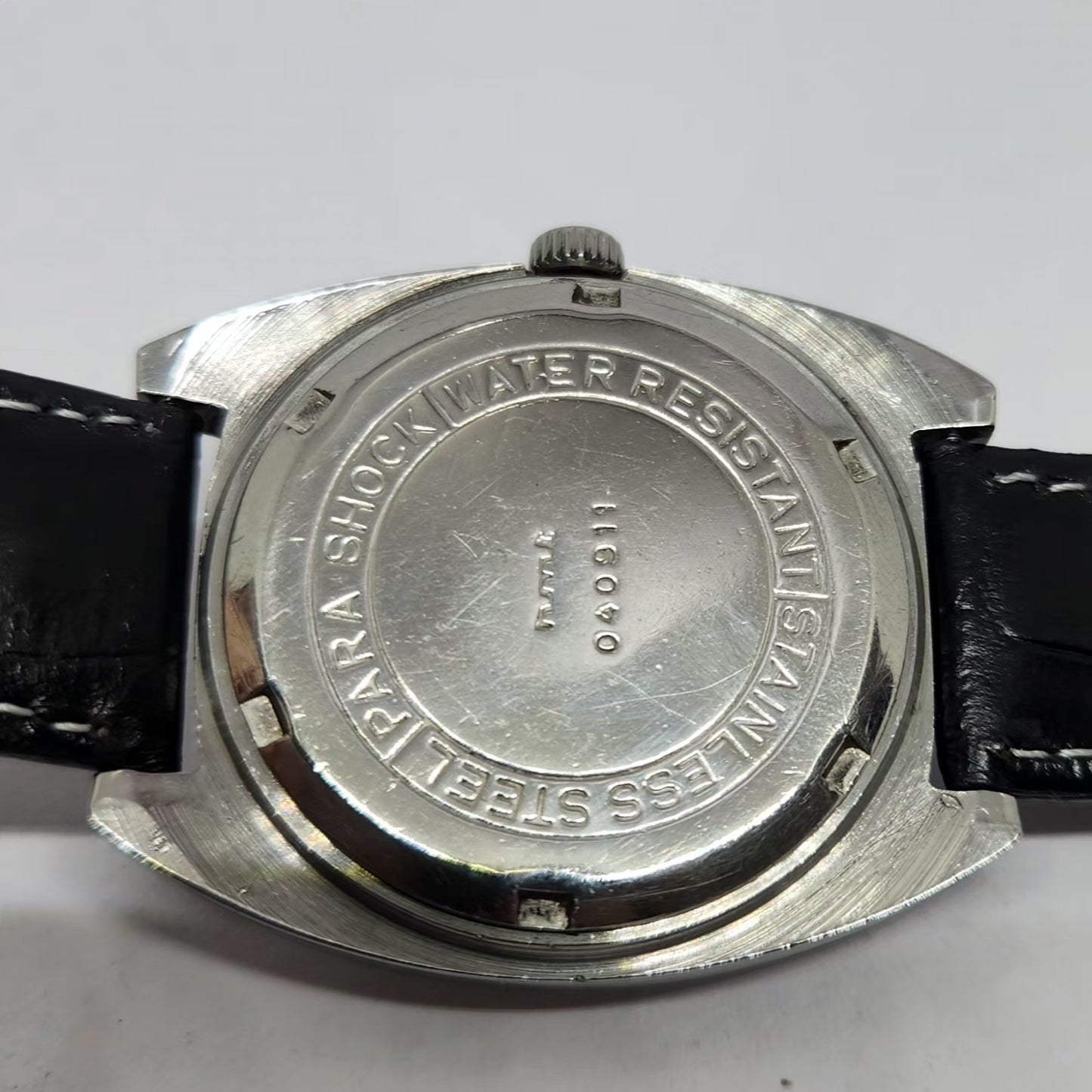Vintage Original HMT Vijay Hand Winding 17 Jewels Brown Face Men's Wrist Watch HM125