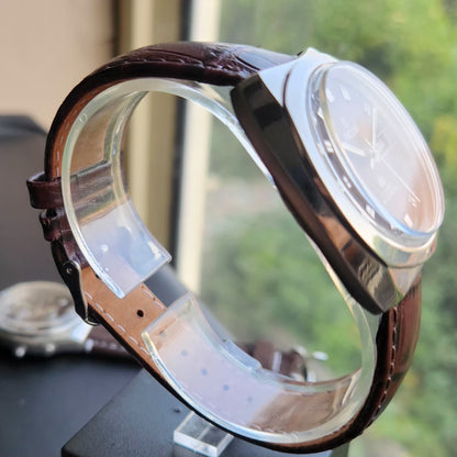 Vintage Ricoh R31 Automatic Brown Face New Strap 21 Jewels Day-Date Men's Wrist Watch R103