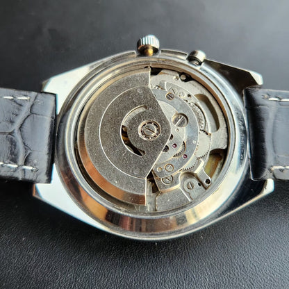 Vintage Ricoh R31 Automatic Yellow Face New Strap 21 Jewels Day-Date Men's Wrist Watch R105
