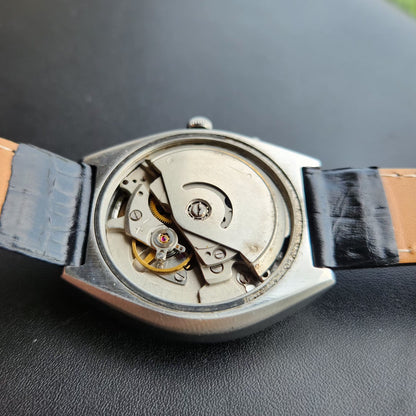 Vintage Ricoh R31 Automatic Yellow Face New Strap 21 Jewels Day-Date Men's Wrist Watch R111
