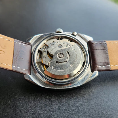 Vintage Ricoh R31 Automatic Brown Face New Strap 21 Jewels Day-Date Men's Wrist Watch R108
