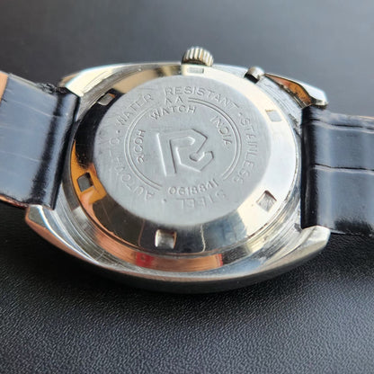 Vintage Ricoh R31 Automatic Green Face New Strap 21 Jewels Day-Date Men's Wrist Watch R116