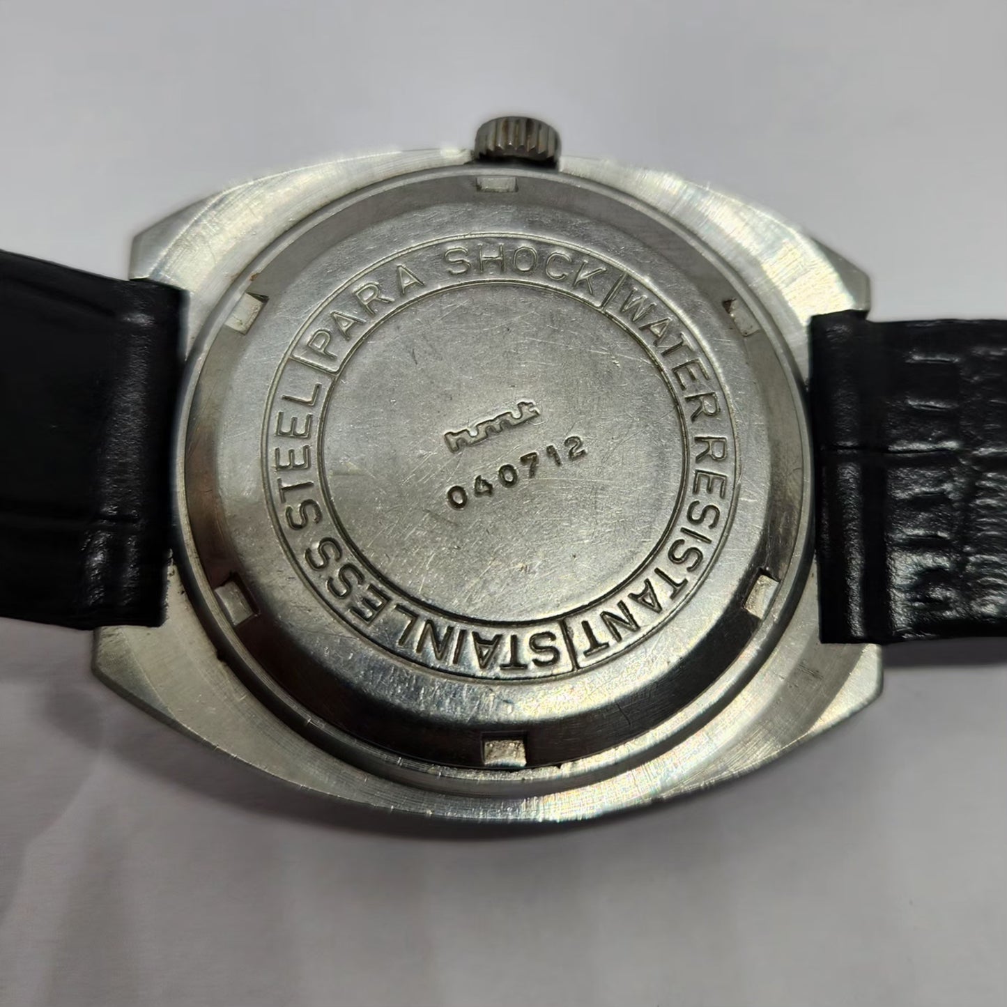 Vintage Original HMT Chethan Hand Winding 17 Jewels Brown Face Men's Wrist Watch HM132