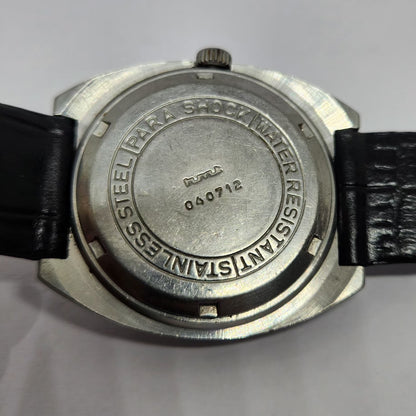 Vintage Original HMT Chethan Hand Winding 17 Jewels Brown Face Men's Wrist Watch HM132