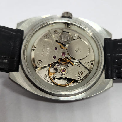 Vintage Original HMT Chethan Hand Winding 17 Jewels Brown Face Men's Wrist Watch HM132