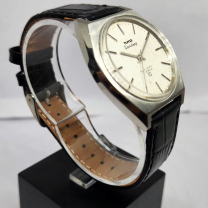 Vintage Original HMT Sandeep Hand Winding 17 Jewels White Face Men's Wrist Watch HM133