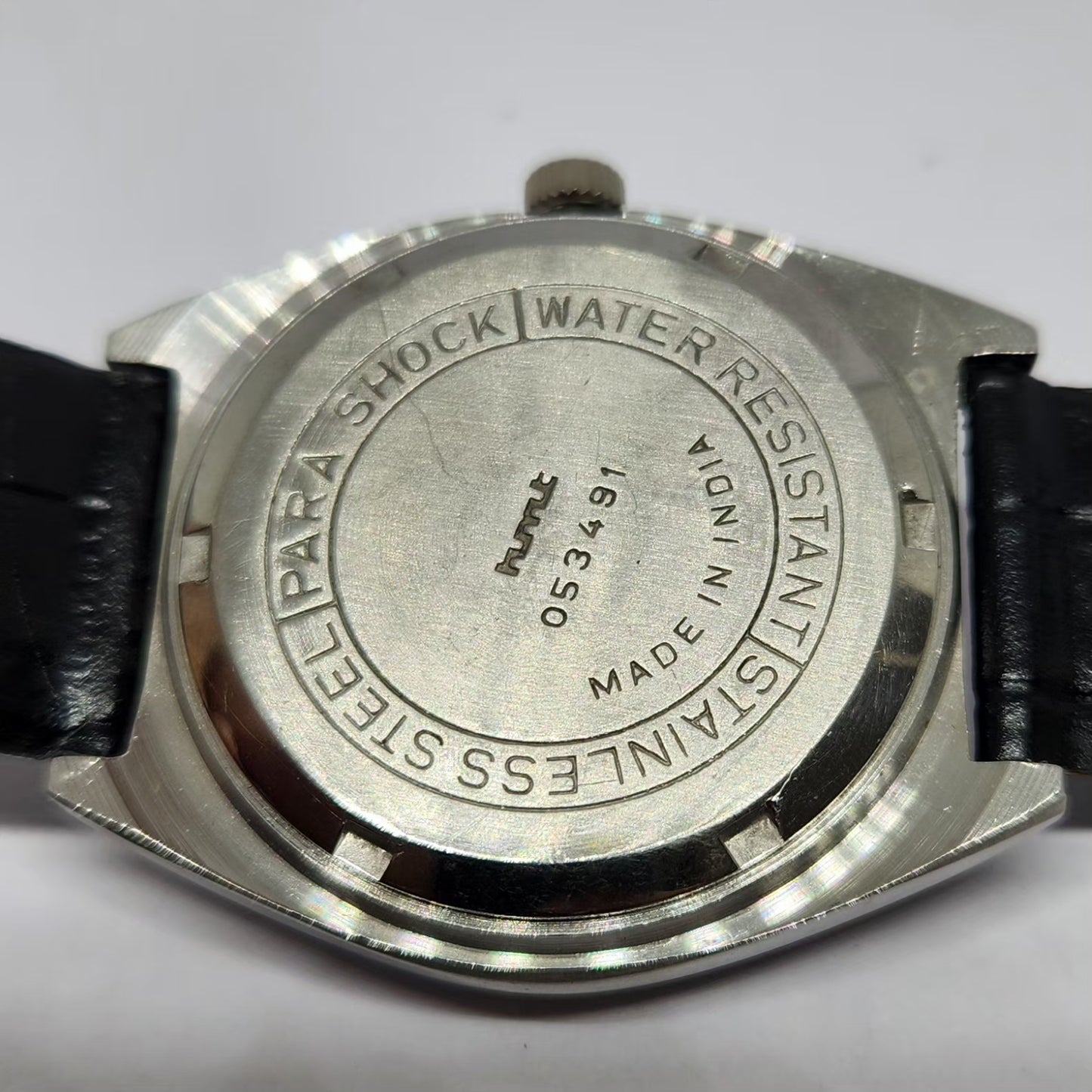 Vintage Original HMT Sandeep Hand Winding 17 Jewels White Face Men's Wrist Watch HM133