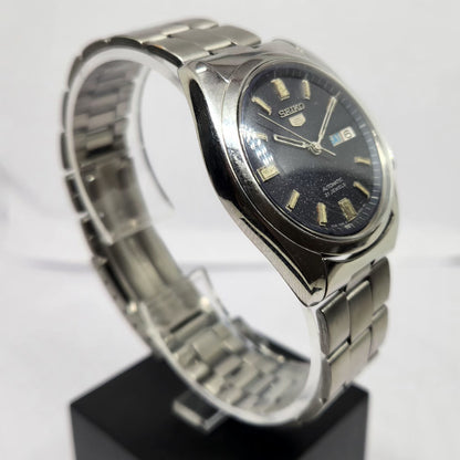 Vintage 1979 Original Seiko 5 Automatic 7009-8180 Blue Face 17 Jewels Day-Date Japanese Men's Wrist Watch SA69