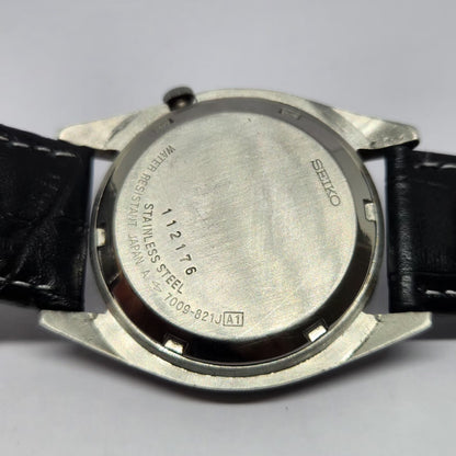 Vintage 1981 Original Seiko 5 Automatic 7009-821J Black Face 17 Jewels Day-Date Japanese Men's Wrist Watch SA71