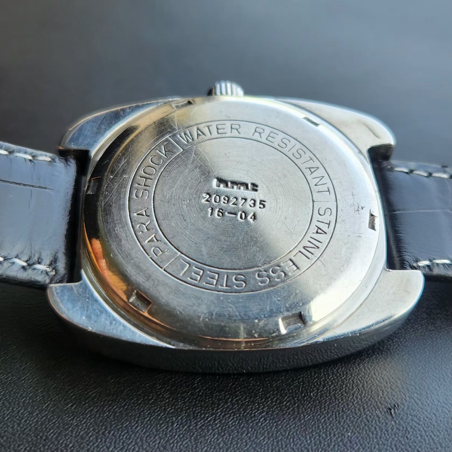 Vintage Original HMT Chanakya Hand Winding 17 Jewels Gold Face Men's Wrist Watch HM153