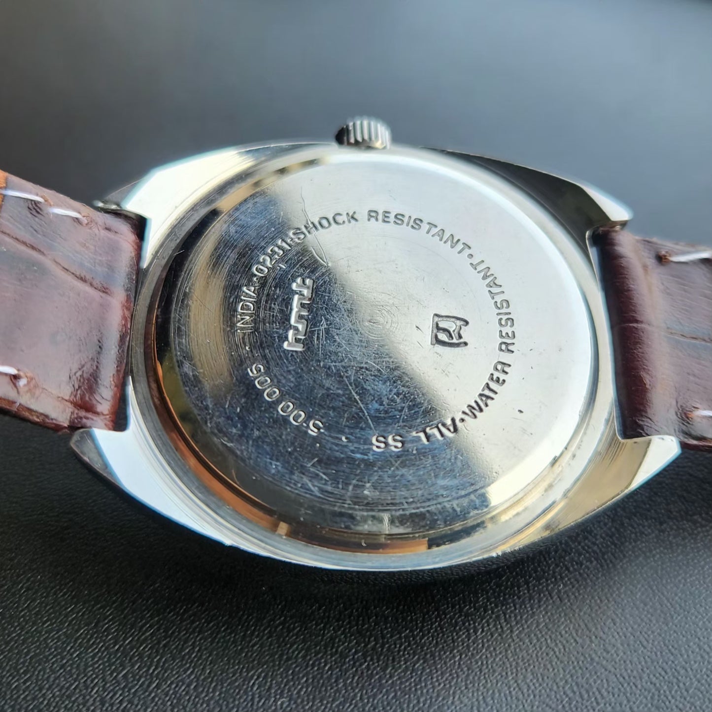 Vintage Original HMT Kohinoor Hand Winding 17 Jewels White Face Men's Wrist Watch HM138