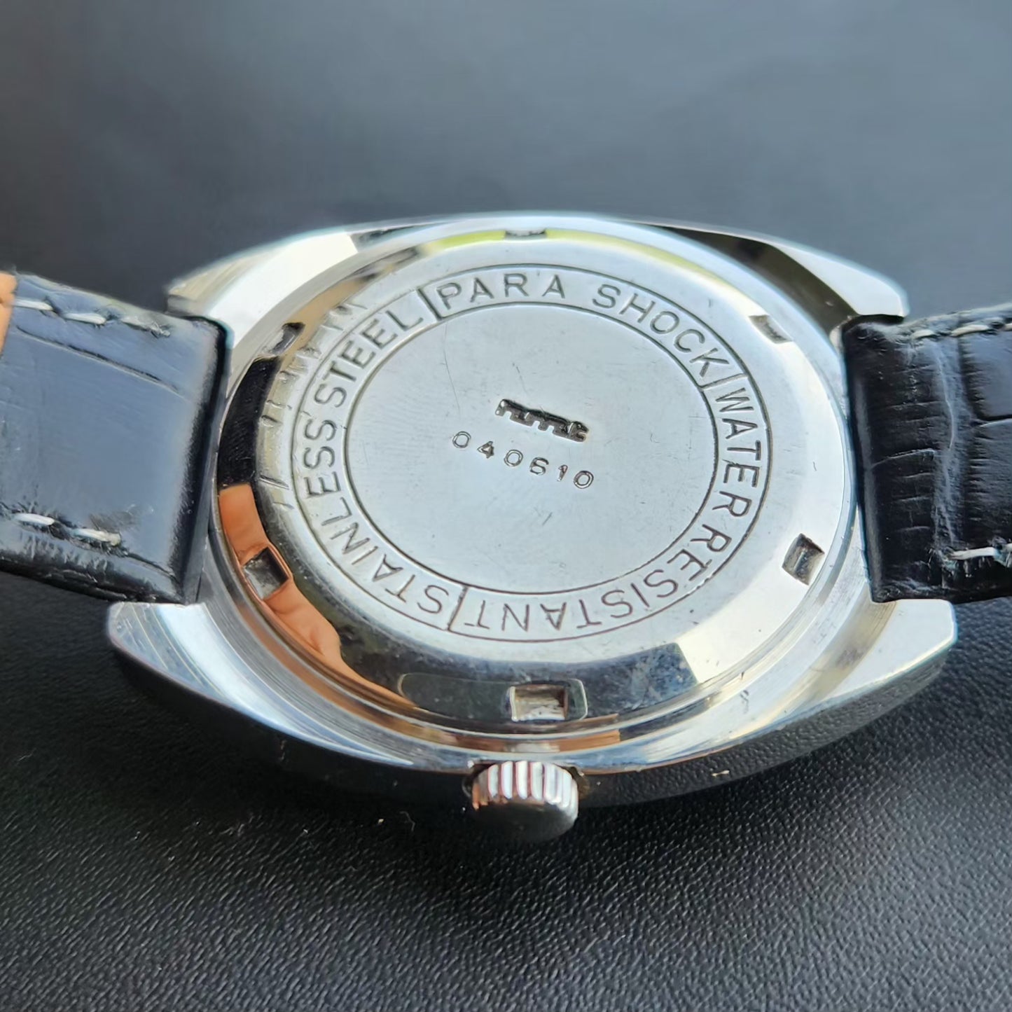 Vintage Original HMT Chethan Hand Winding 17 Jewels Gold Face Men's Wrist Watch HM140