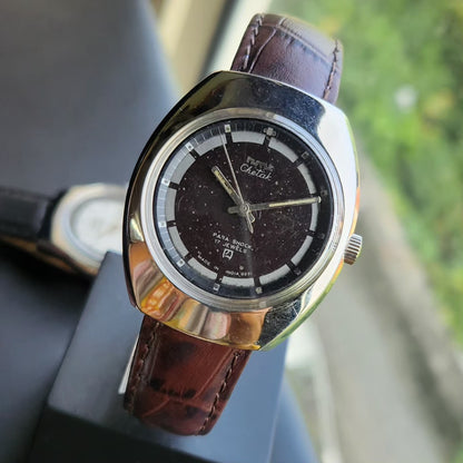 Vintage Original HMT Chetak Hand Winding 17 Jewels Brown Face Men's Wrist Watch HM141